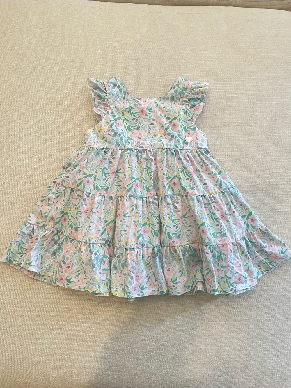 Minibanda Tiered Floral Girls' Dress